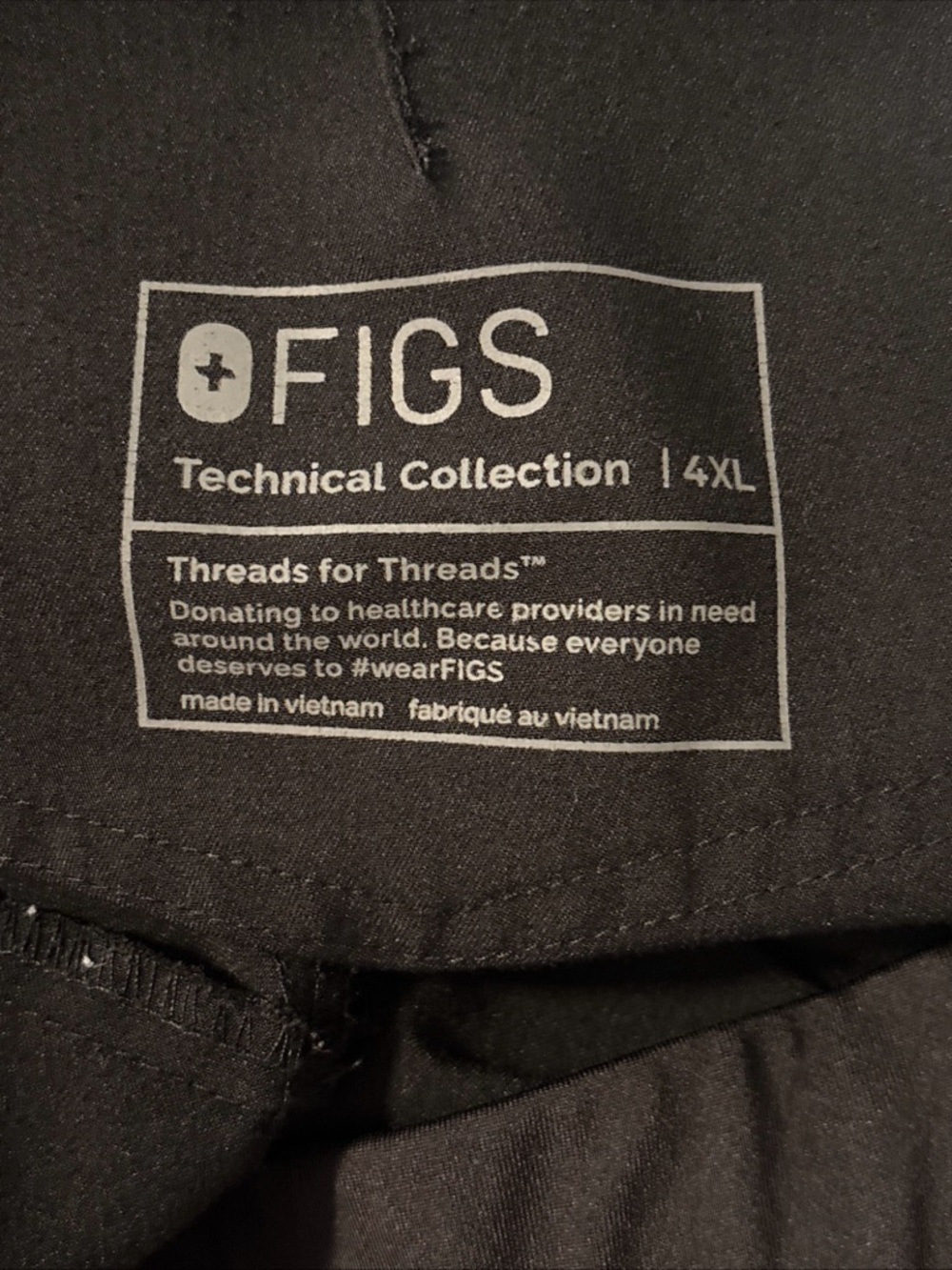 Figs Women’s Technical Collection Zamora Scrub Jogger Size 4XL Black Medical EUC - Picture 10 of 10
